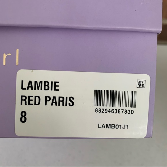 Madden Girl Lambie red chucky heel mule sandals - Picture 10 of 10